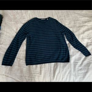 Vince Cotton Striped Lightweight Sweater
